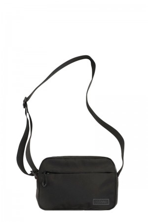 Ganni Recycled Tech Festival Crossbody Tasche Schwarz | 175-ZJKCIX