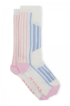 Ganni Sportliche Socken Mehrfarbig | 328-PVSGKZ