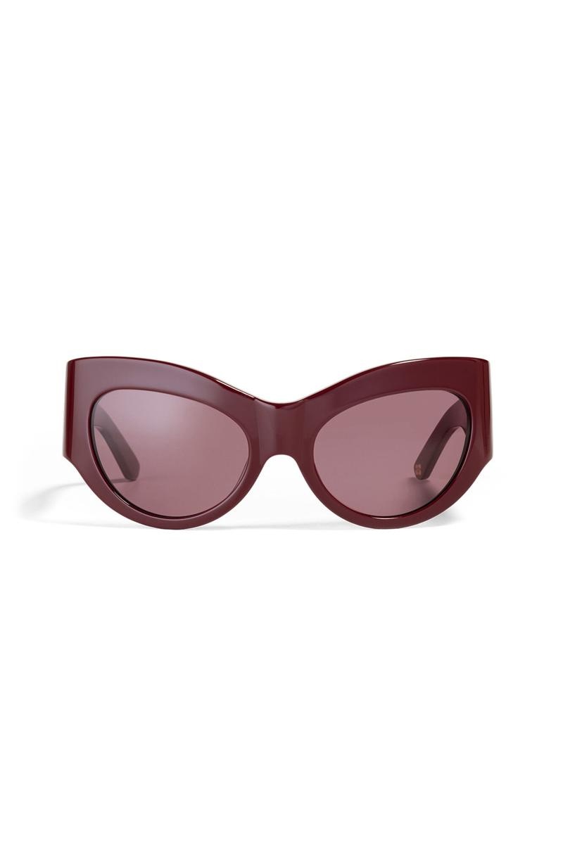 Ganni ACE & TATE TRIXIE Sonnenbrille Bordeaux | 358-CQFMIJ