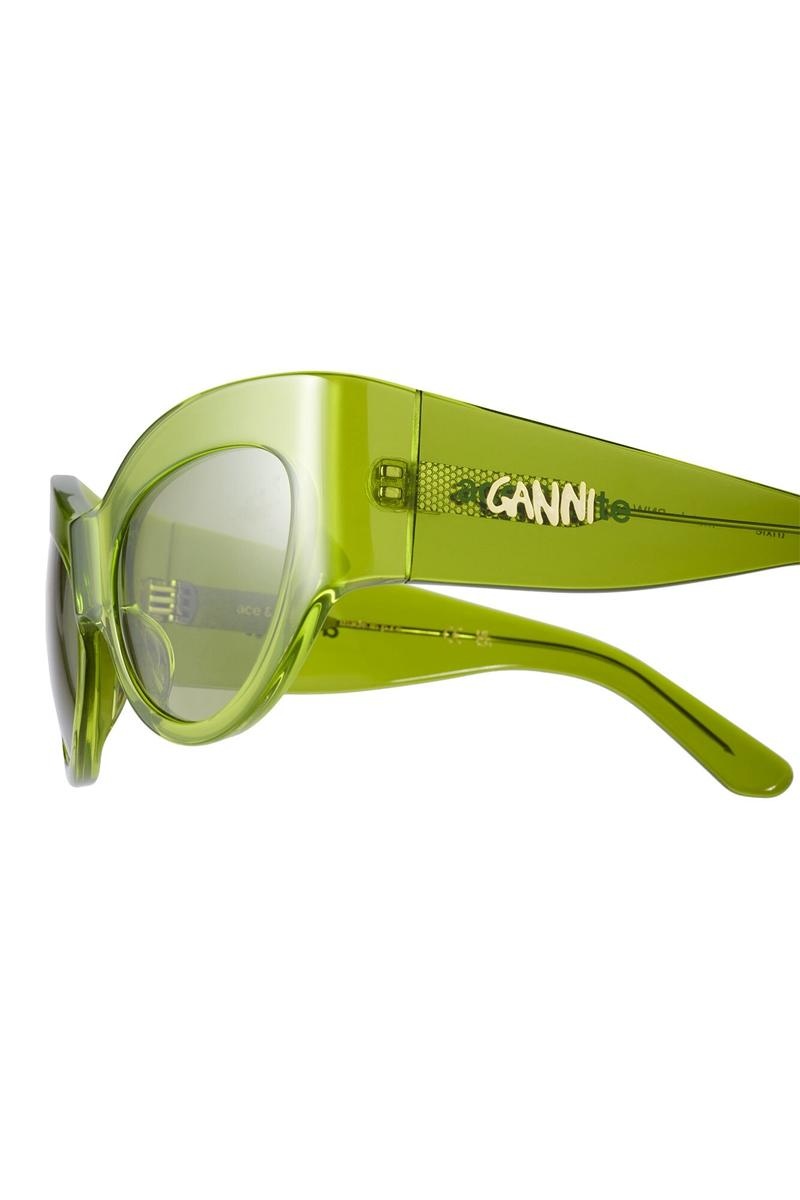 Ganni ACE & TATE TRIXIE Sonnenbrille Grün | 257-IWPCJB