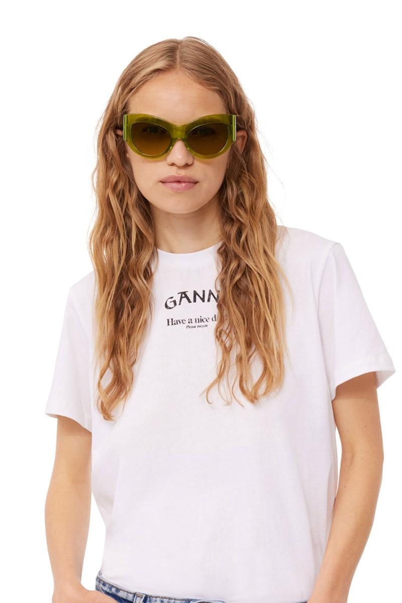 Ganni ACE & TATE TRIXIE Sonnenbrille Grün | 257-IWPCJB