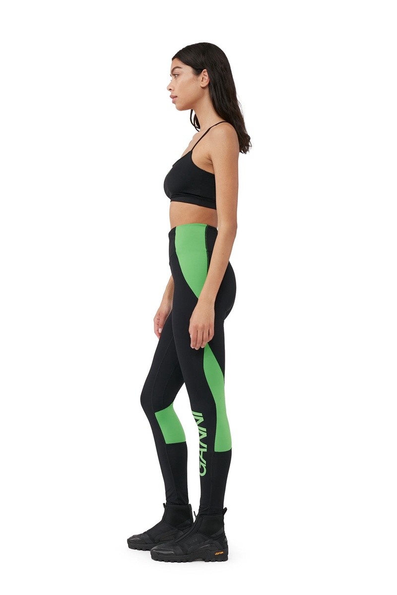 Ganni Active Ultra High Taille Leggings Schwarz | 036-EVWBLY