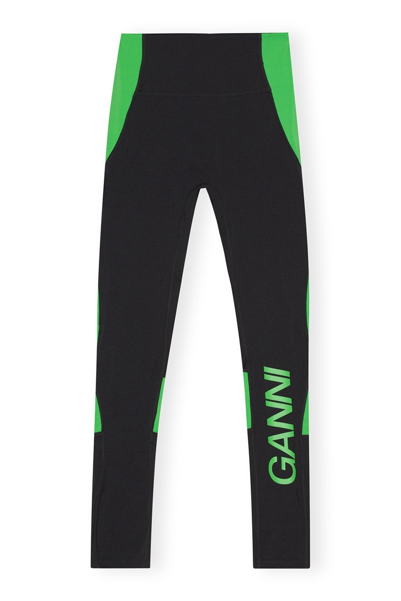 Ganni Active Ultra High Taille Leggings Schwarz | 036-EVWBLY