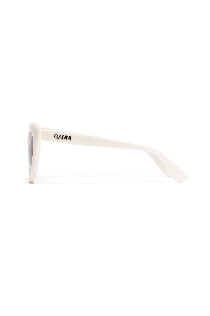 Ganni Biodegradable Acetate Cat Eye Sonnenbrille Beige | 817-XRTOQW