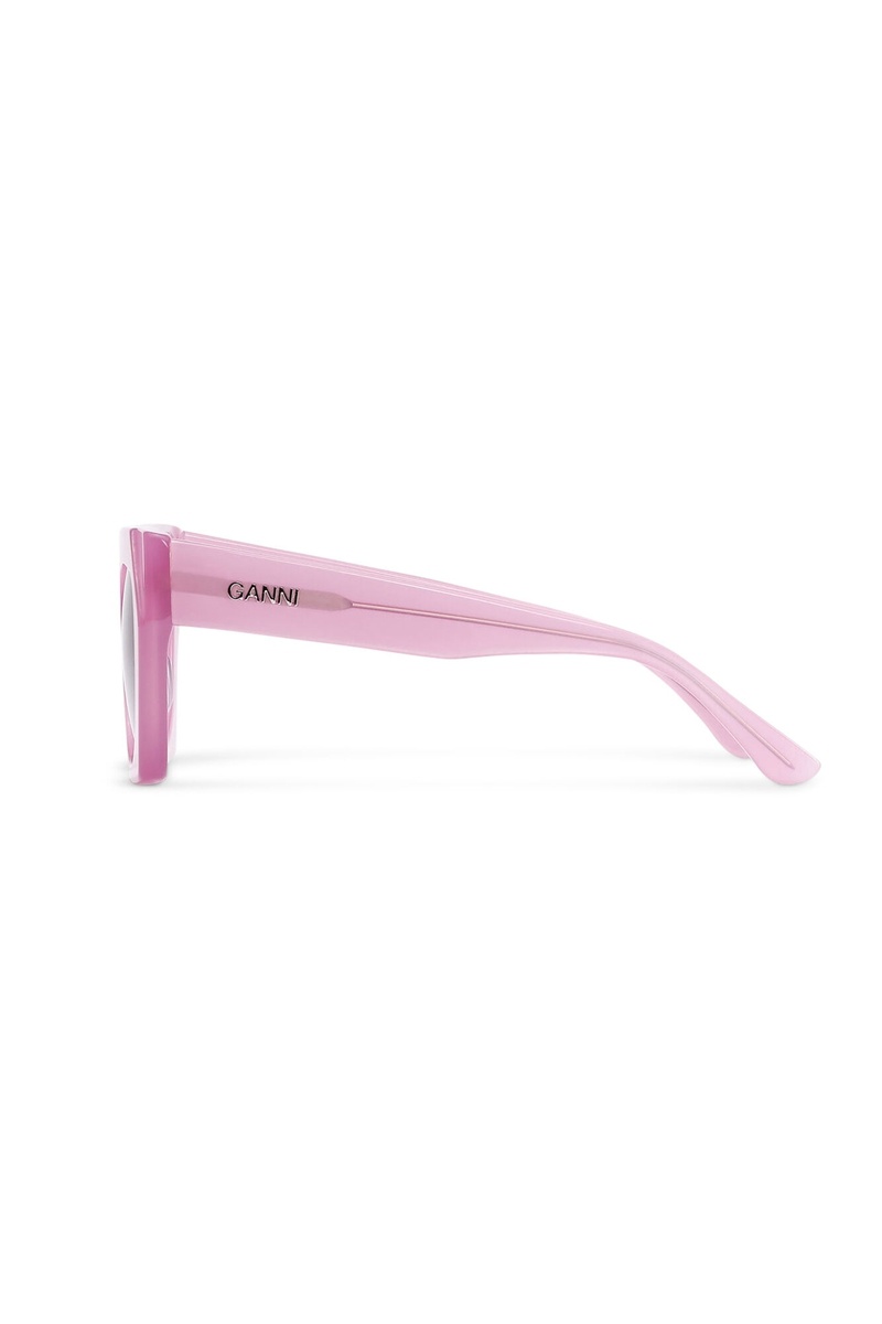 Ganni Biodegradable Acetate Oversized Sonnenbrille Lila | 685-WJIVLC