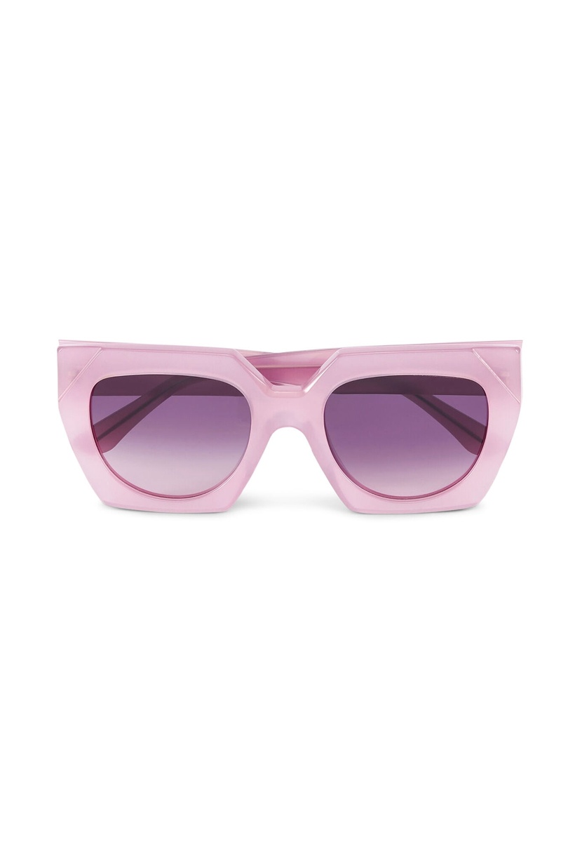 Ganni Biodegradable Acetate Oversized Sonnenbrille Lila | 685-WJIVLC