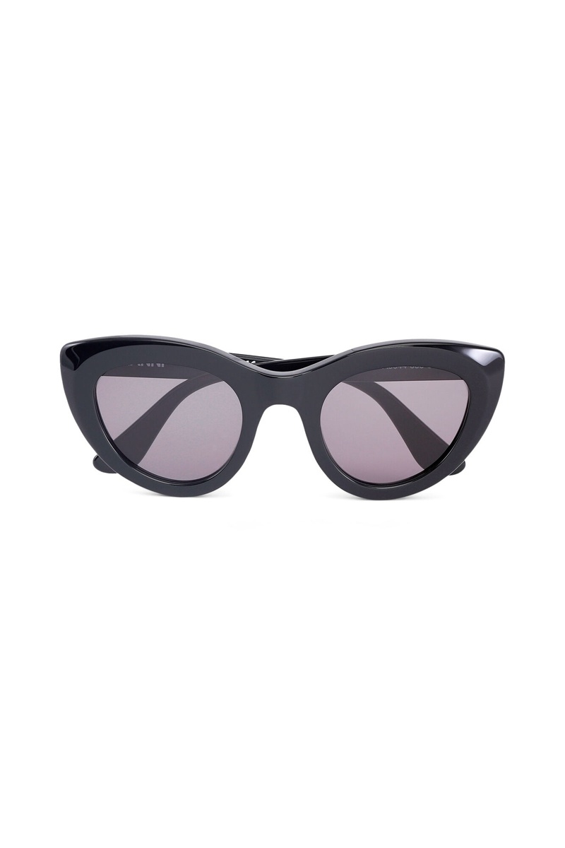 Ganni Biodegradable Cat Eye Sonnenbrille Schwarz | 048-IAZTLE