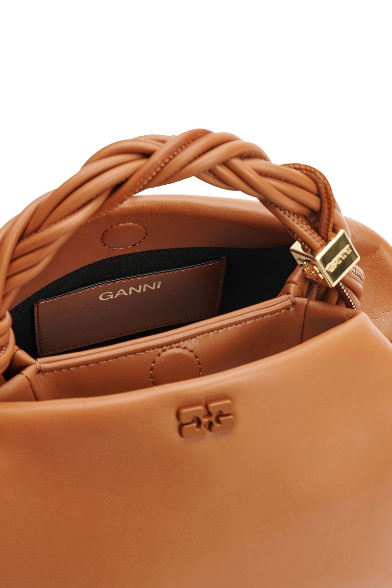 Ganni Bou Handtasche Braun | 907-VKEXOR