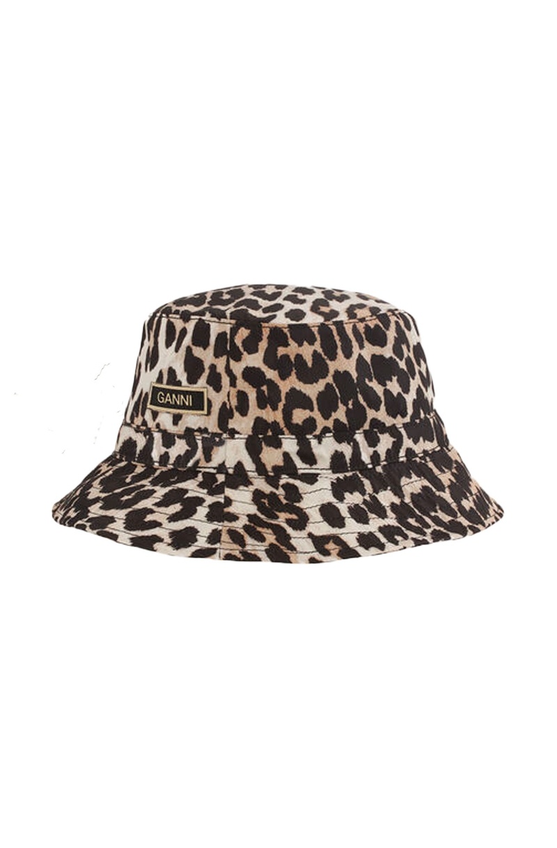 Ganni Bucket Hüte Leopard | 280-XKTWVB