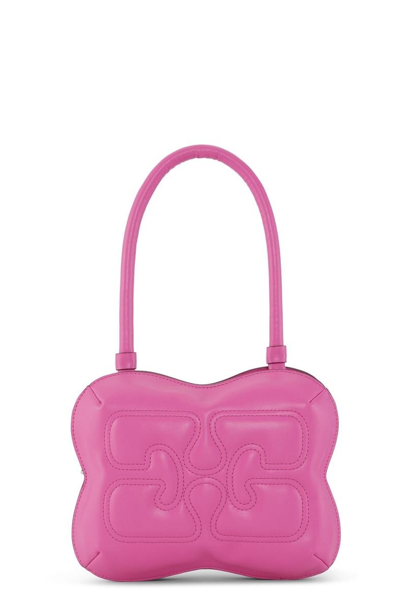 Ganni Butterfly Handtasche Rosa | 963-DTQYUV