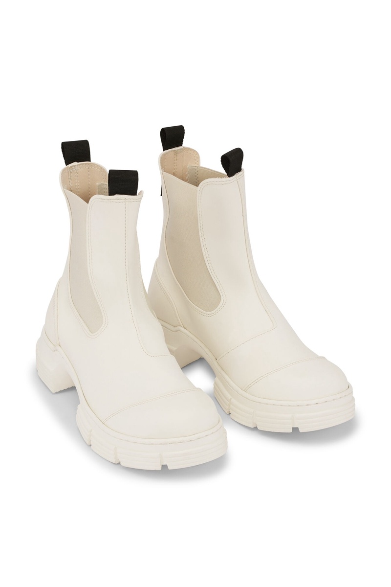 Ganni City Stiefel Beige | 295-FNZKUP