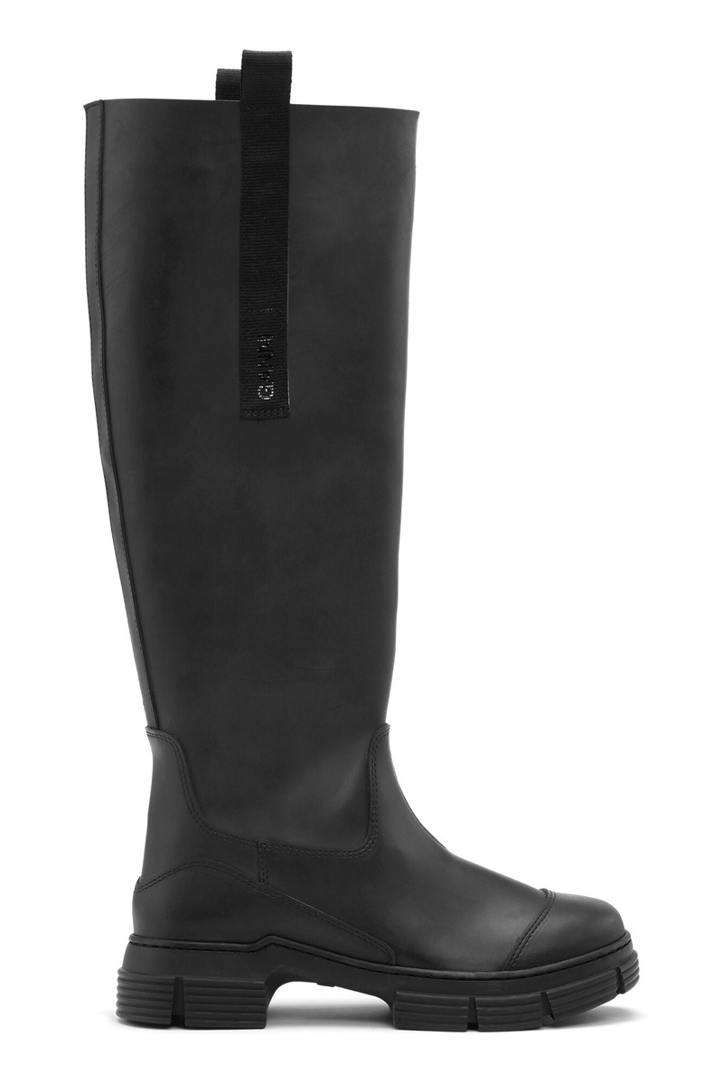 Ganni Country Stiefel Schwarz | 749-PZIQAJ