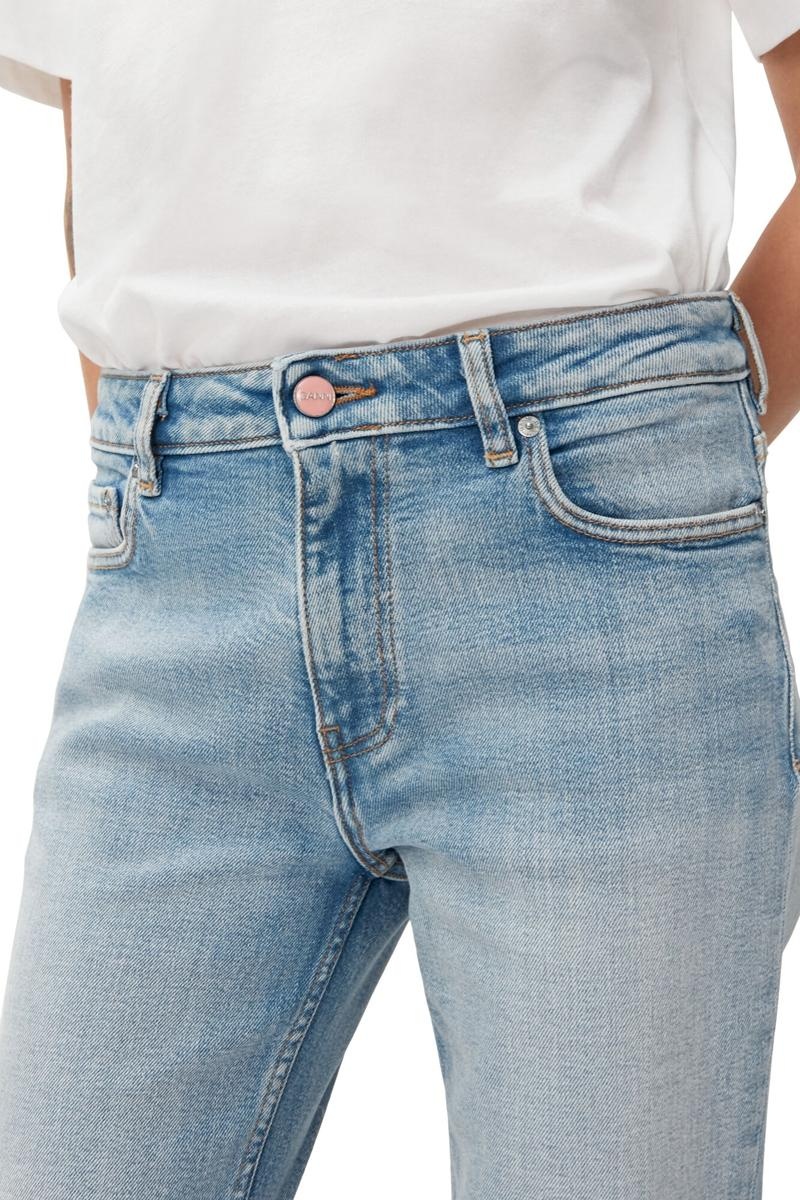 Ganni Kompfort Stretch Beksi Jeans Hellblau | 241-LKQJIP