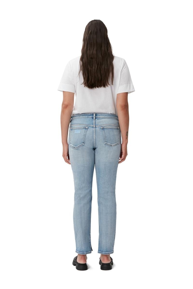 Ganni Kompfort Stretch Beksi Jeans Hellblau | 241-LKQJIP