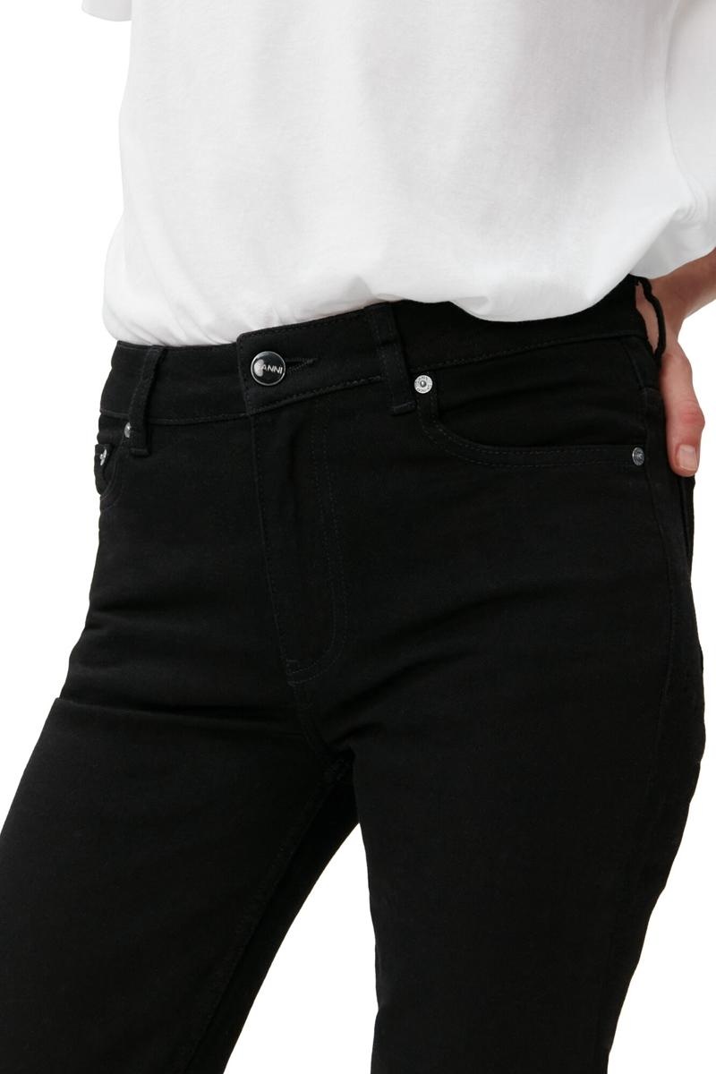 Ganni Kompfort Stretch Beksi Jeans Schwarz | 126-DOEUBX