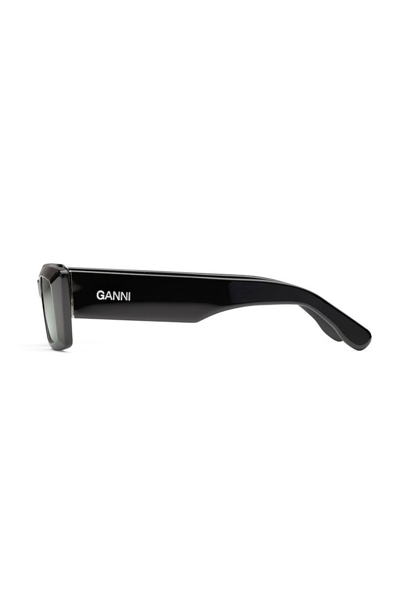 Ganni Rectangular Sonnenbrille Schwarz | 261-OAUGHT