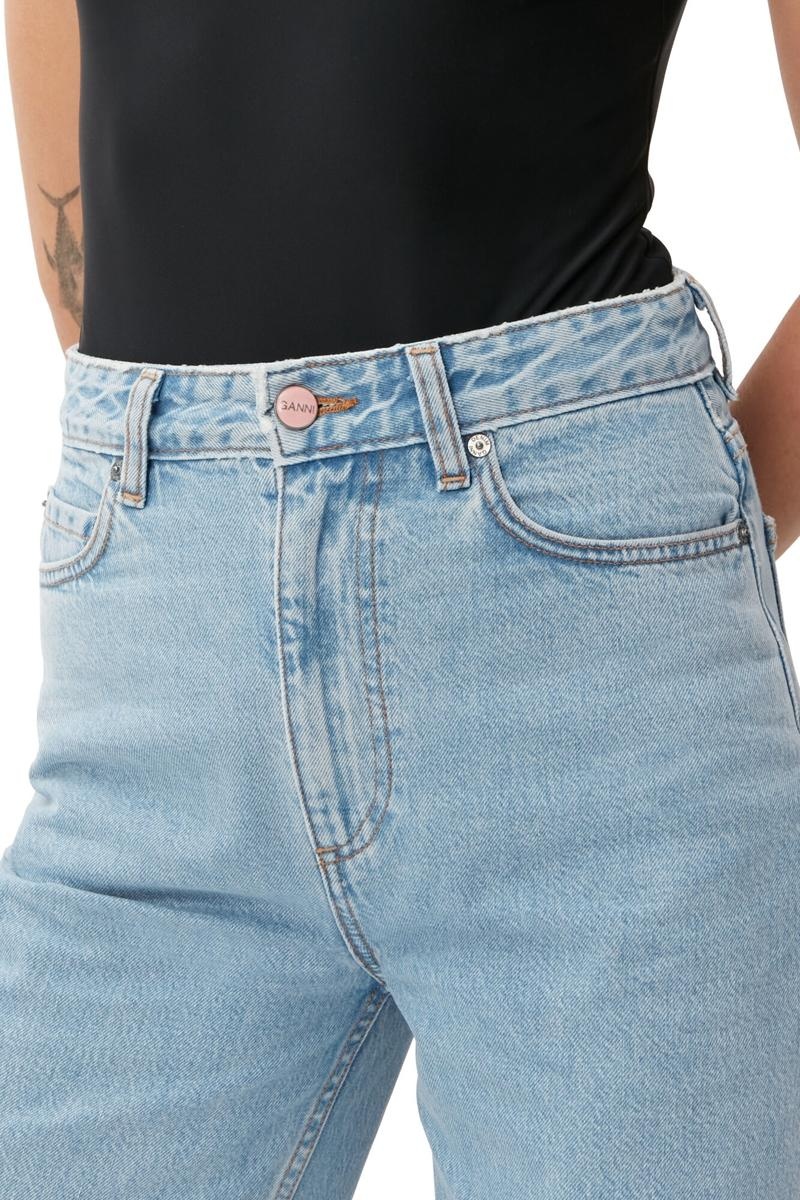 Ganni Rigid Denim Rigid Denim Magny Jeans Hellblau Grau | 694-ANSFVH