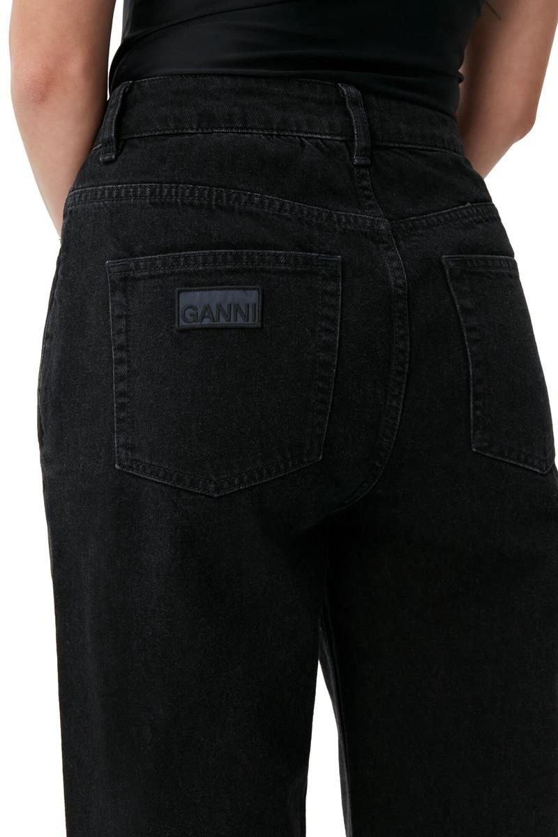 Ganni Rigid Denim Rigid Denim Magny Jeans Schwarz | 031-CVGNAY