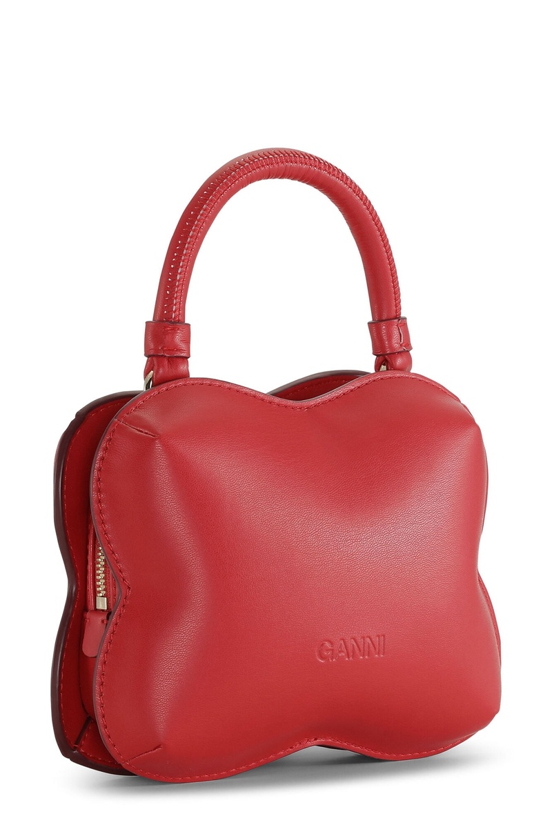 Ganni Small Butterfly Crossbody Tasche Rot | 958-ZJCAGS