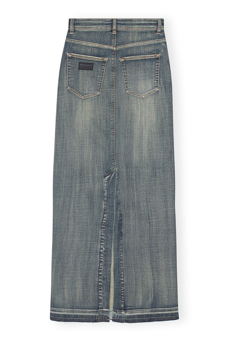 Ganni Tint Edge Denim Röcke Waschen | 170-GMFRPV